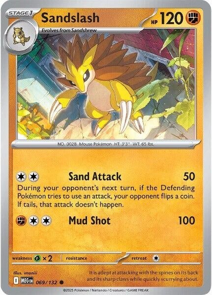 Sandslash (069/132) (ME01: Mega Evolution) (MEG) - GamesLand Canada