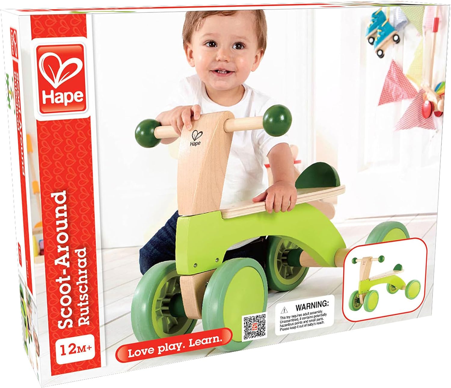 Scoot Around Ride On Wood Bike - GamesLand Canada