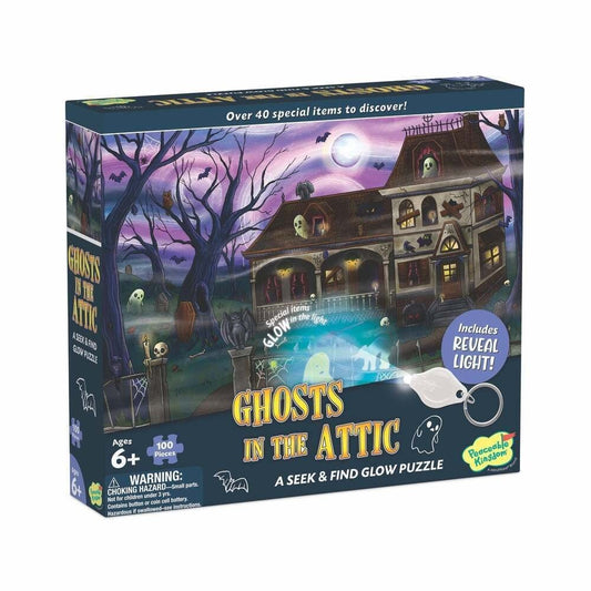 SEEK & FIND GLOW PUZZLE: GHOST IN ATTIC - GamesLand Canada