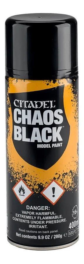 CITADEL CHAOS BLACK SPRAY PAINT 1 Can
