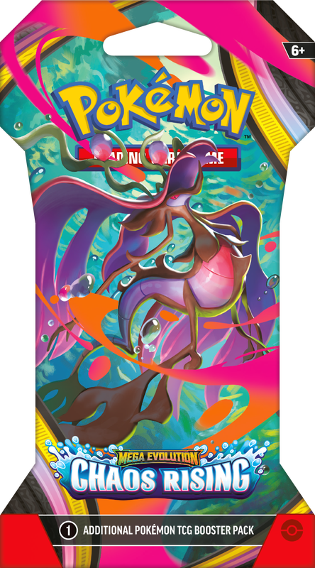 SLEEVED POKEMON ME04 CHAOS RISING PACK - PRE ORDER (1 RANDOM PACK) - WAVE 1 - GamesLand Canada