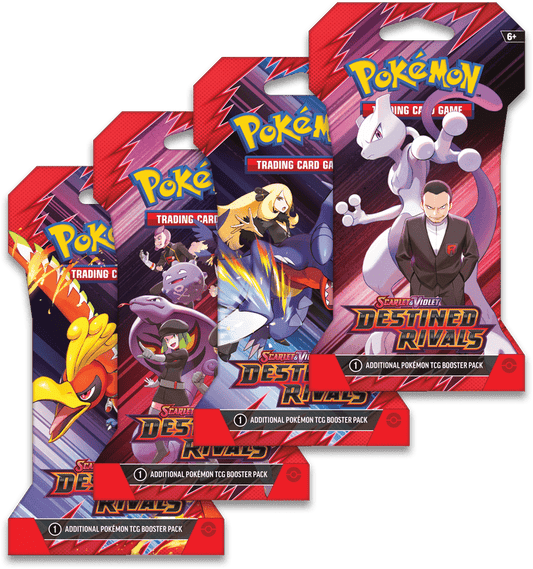 SLEEVED POKEMON SV10 DESTINED RIVALS PACK - 1 RANDOM PACK - GamesLand Canada
