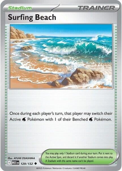 Surfing Beach (129/132) (ME01: Mega Evolution) (MEG) - GamesLand Canada