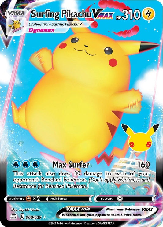 Surfing Pikachu VMAX (009/025) (CLB) - GamesLand Canada
