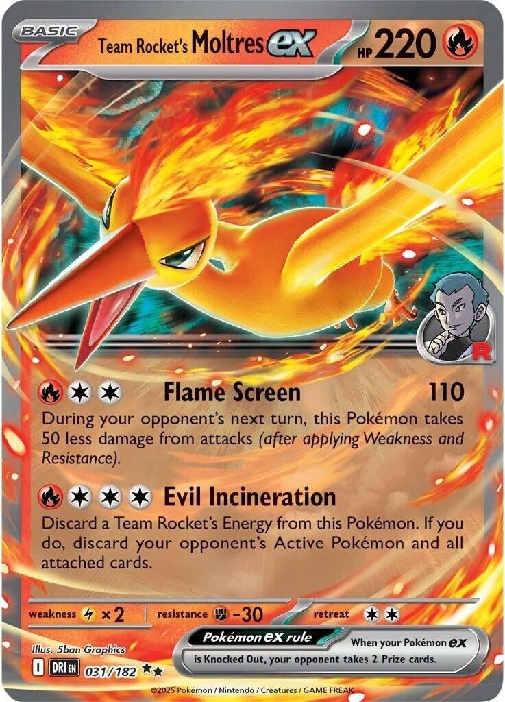 Team Rocket's Moltres ex (031/182) (DRI) - GamesLand Canada