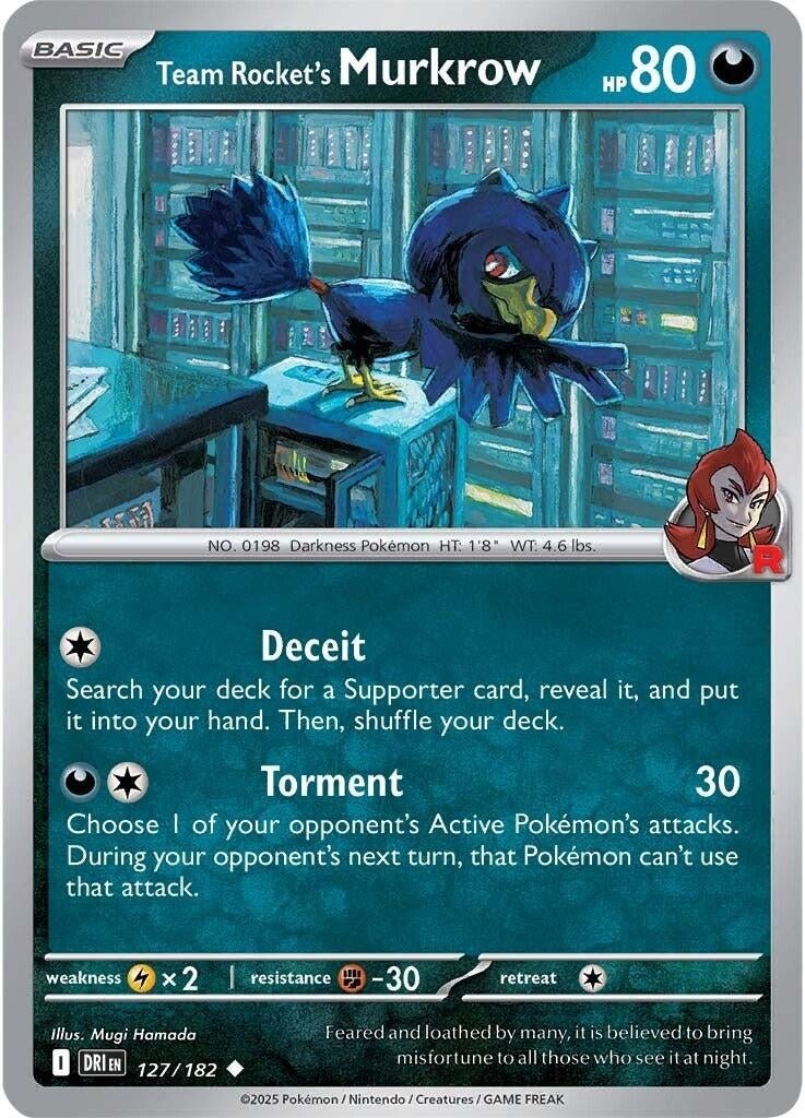 Team Rocket's Murkrow (127/182) (SV10: Destined Rivals) (DRI) - GamesLand Canada