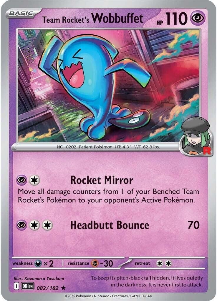Team Rocket's Wobbuffet (082/182) (SV10: Destined Rivals) (DRI) - GamesLand Canada