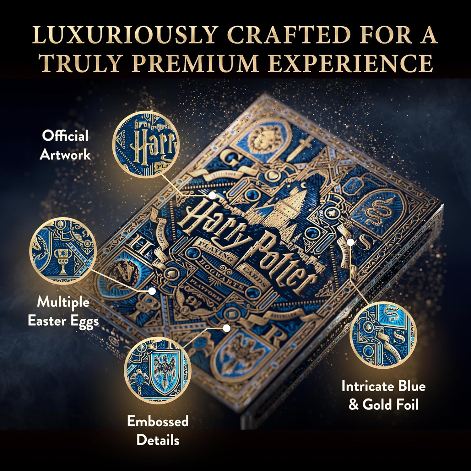 Theory 11 Harry Potter Playing Cards - Blue - GamesLand Canada