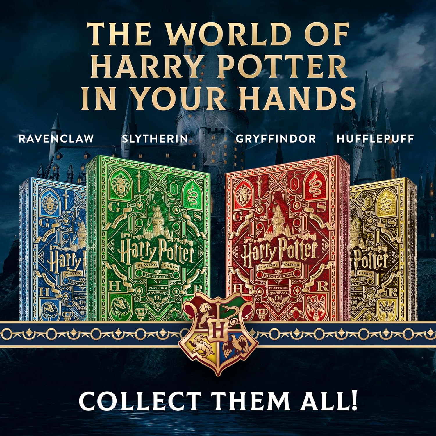 Theory 11 Harry Potter Playing Cards - Blue - GamesLand Canada