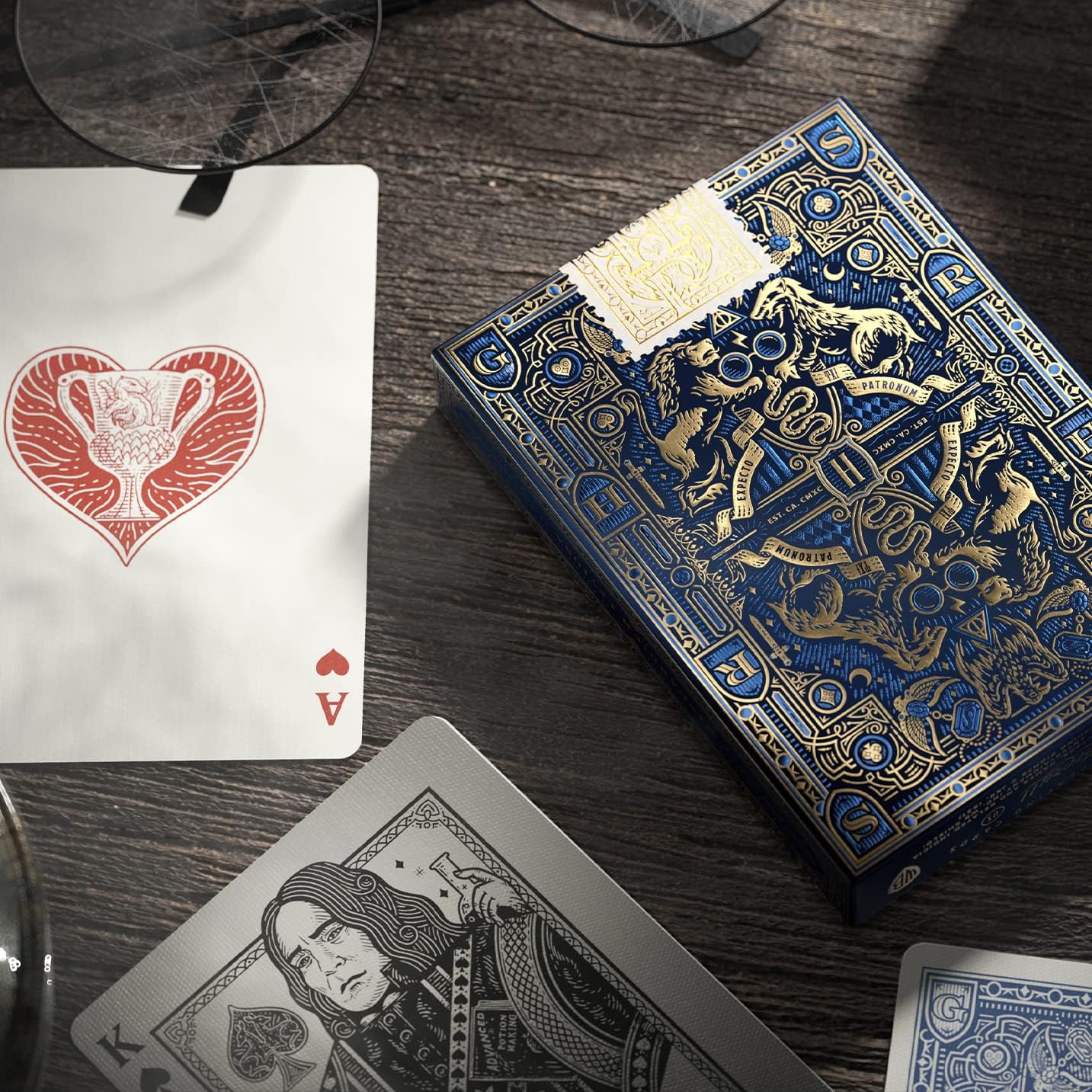 Theory 11 Harry Potter Playing Cards - Blue - GamesLand Canada
