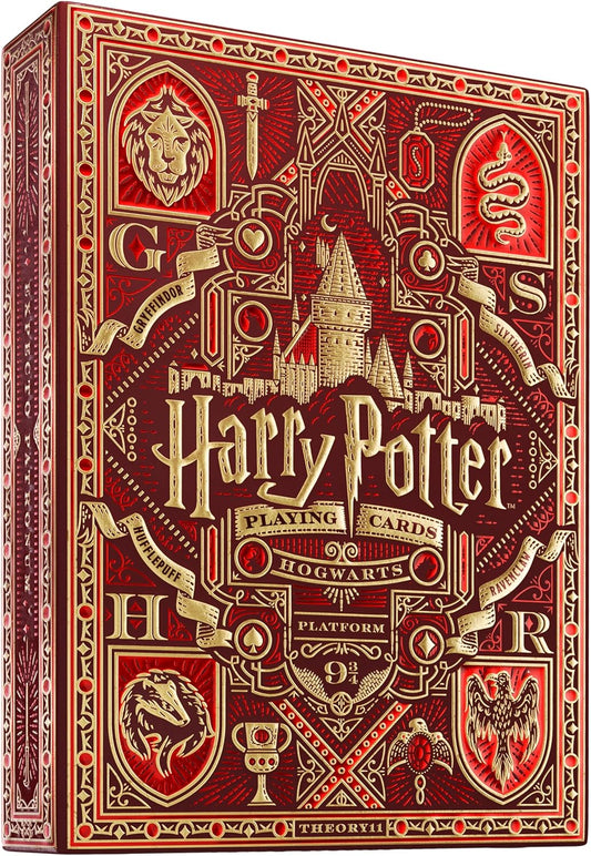Theory 11 Harry Potter Playing Cards - Red - GamesLand Canada