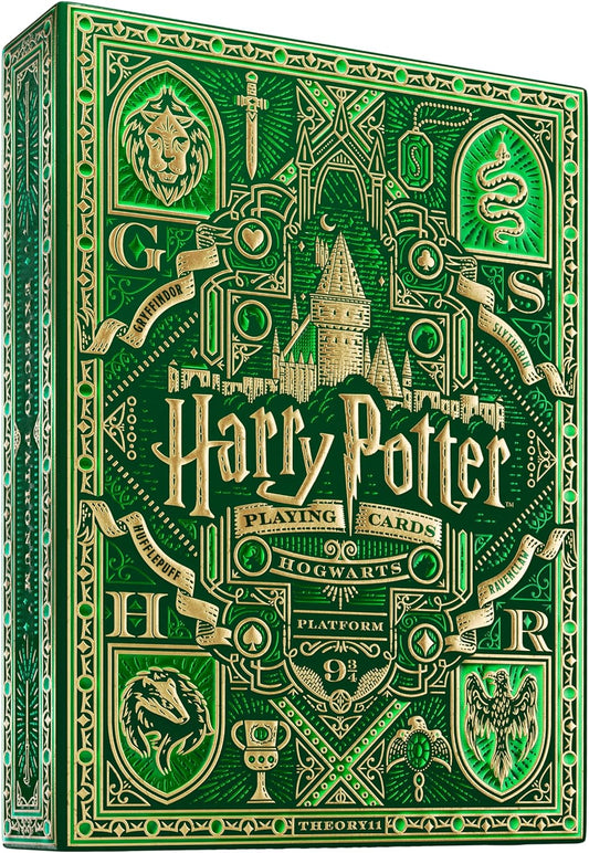 Theory 11 Harry Potter Playing Cards - Slytherin Green - GamesLand Canada