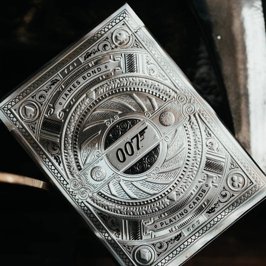 Theory 11 James Bond Playing Cards - Silver - GamesLand Canada