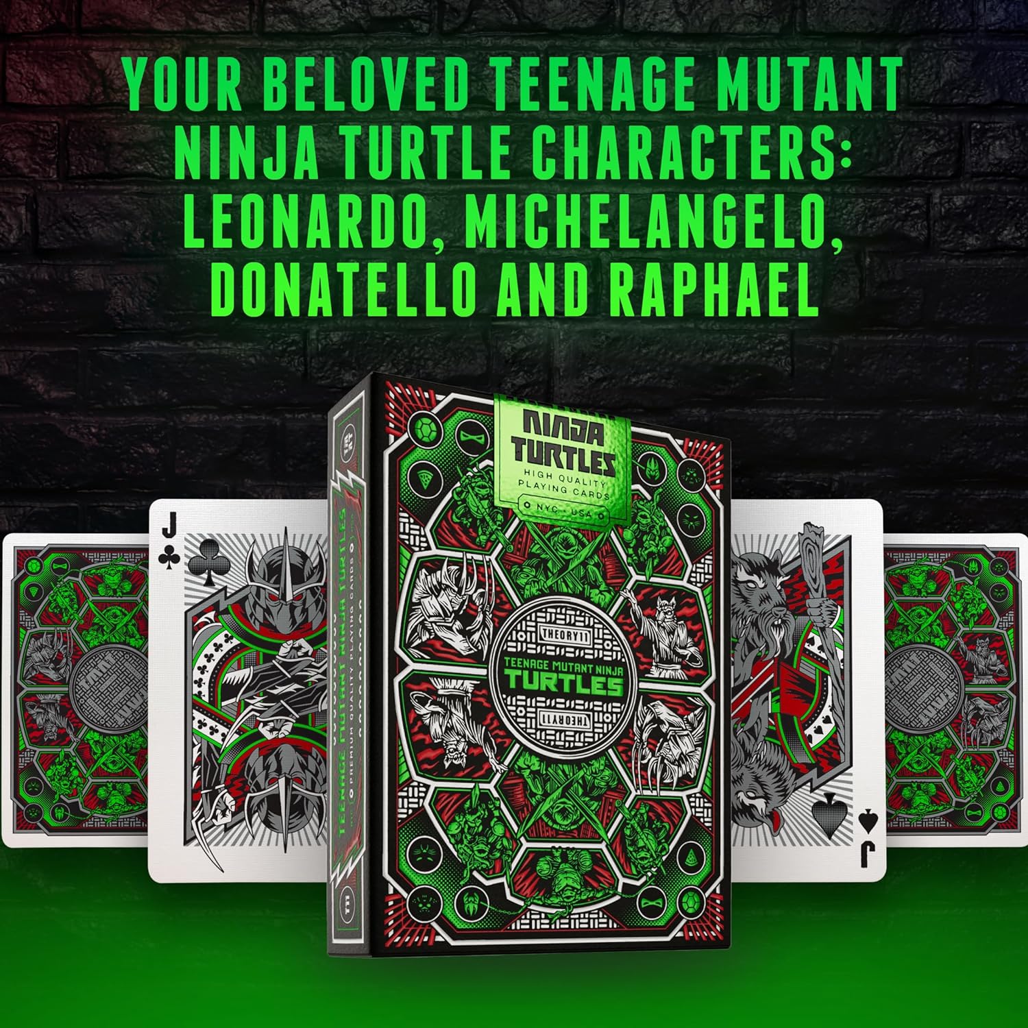 Theory 11 Teenage Mutant Ninja Turtles Playing Cards - GamesLand Canada