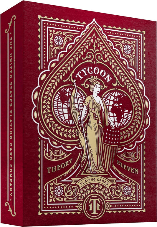 Theory 11 Tycoon Playing Cards - Red - GamesLand Canada