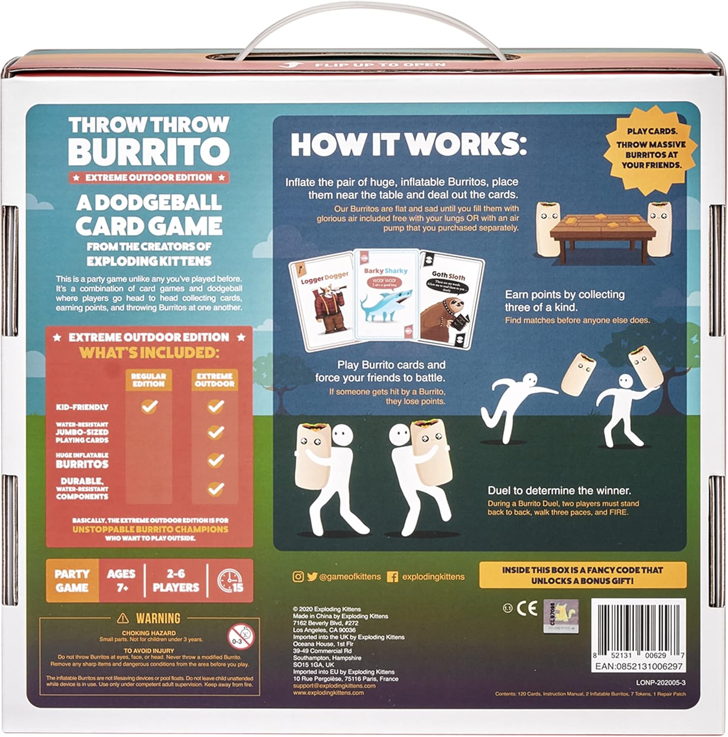 THROW THROW BURRITO EXTREME OUTDOOR EDITION - GamesLand Canada