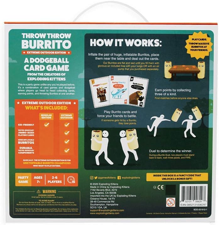 THROW THROW BURRITO EXTREME OUTDOOR EDITION - GamesLand Canada