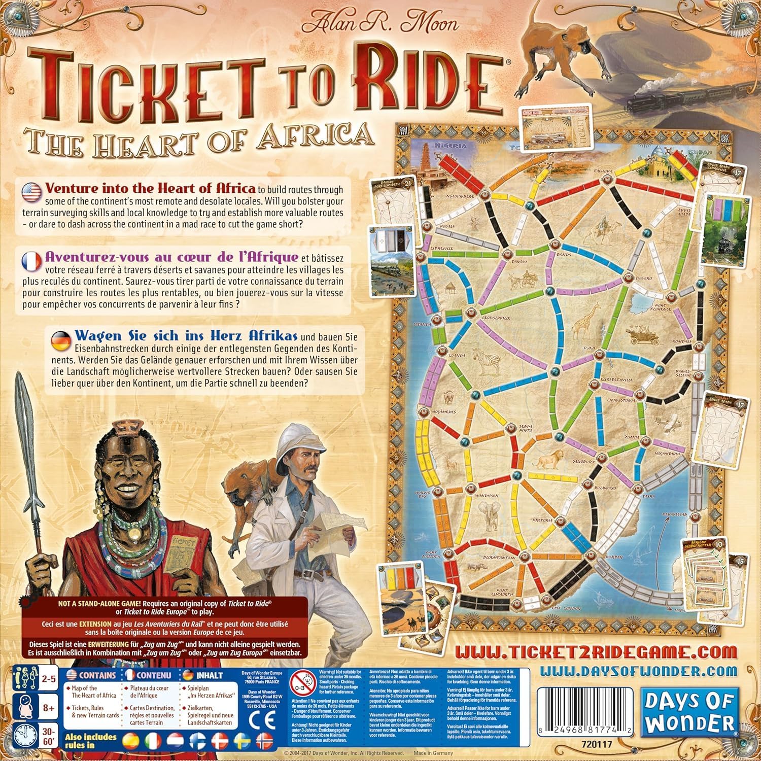 TICKET TO RIDE: MAP 3 - AFRICA - GamesLand Canada
