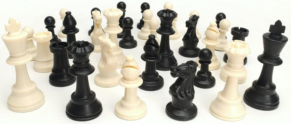 TOURNAMENT CHESS SET W/BLACK BAG AND ROLL-UP BOARD - GamesLand Canada