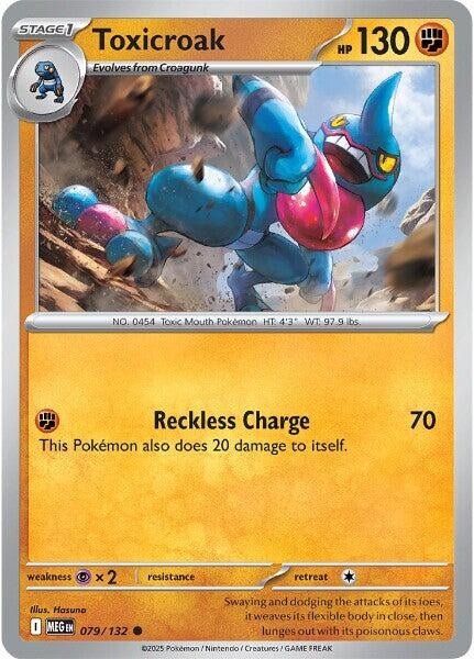 Toxicroak (079/132) (ME01: Mega Evolution) (MEG) - GamesLand Canada