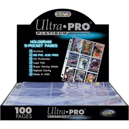 ULTRA PRO PAGE 9 POCKETS HOLOGRAM 100CT - GamesLand Canada