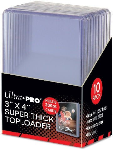 ULTRA PRO TOPLOAD 3X4 200PT SUPER THICK 10CT - GamesLand Canada