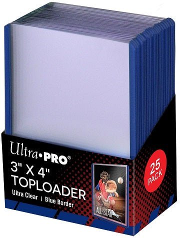 ULTRA PRO TOPLOAD 3X4 BORDER BLUE 25CT - GamesLand Canada