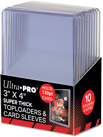 ULTRA PRO TOPLOAD 3X4 SUPER THICK 130PT WITH SLEEVES 10CT - GamesLand Canada
