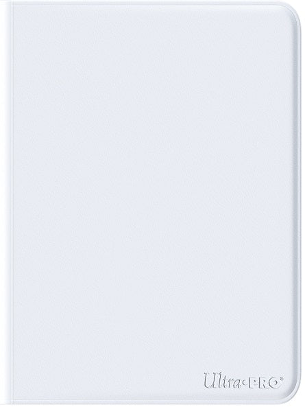 ULTRA PRO ZIP BINDER PRO VIVID 9PKT WHITE - GamesLand Canada