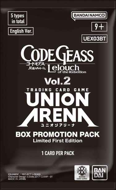 UNION ARENA CODE GEASS LELOUCH OF THE REBELLION V2 BOOSTER BOX - GamesLand Canada