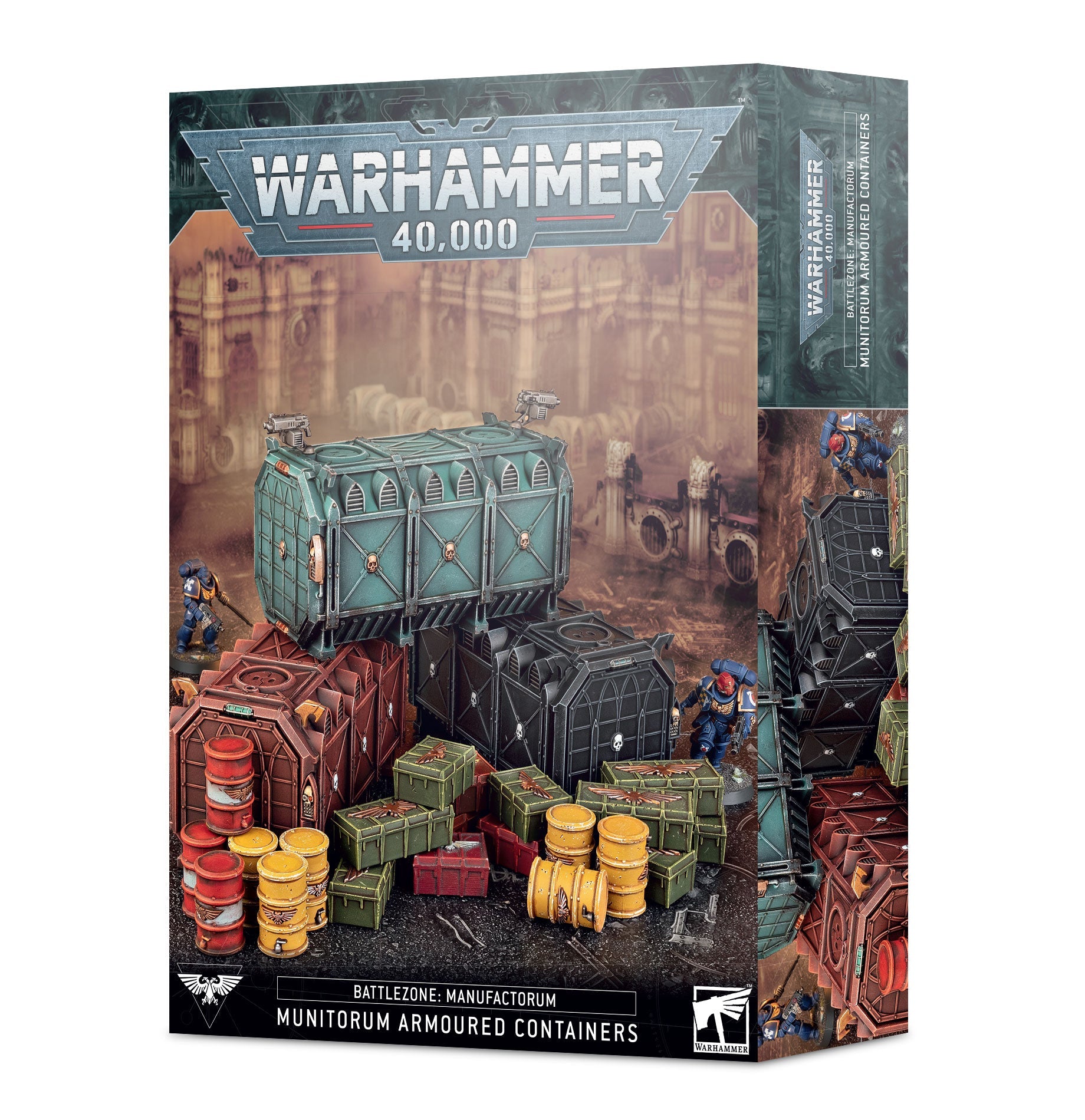 Warhammer 40000: B/Z MANUF.:MUNITORUM ARMOURED CONTAINERS - GamesLand Canada