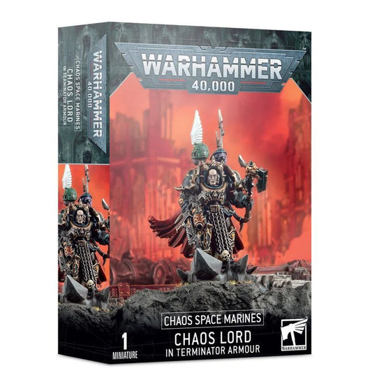 Warhammer 40000: Chaos Space Marines: Sorcerer / Chaos Lord in Terminator Armour - GamesLand Canada