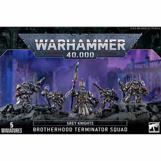 Warhammer 40000: GREY KNIGHTS BROTHERHOOD TERMINATOR SQUAD - GamesLand Canada