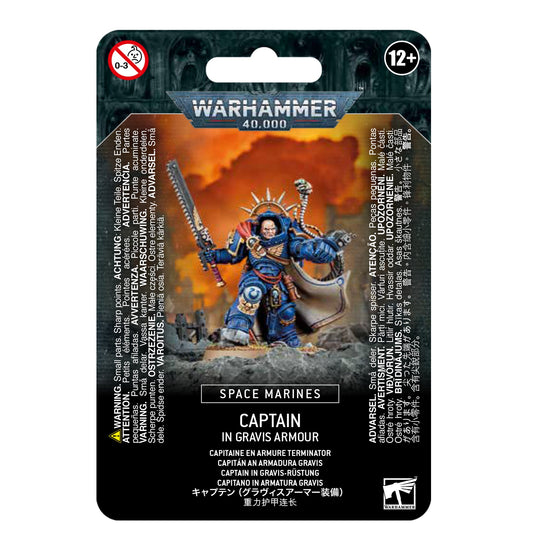 Warhammer 40000: SPACE MARINES CAPTAIN IN GRAVIS ARMOUR - GamesLand Canada