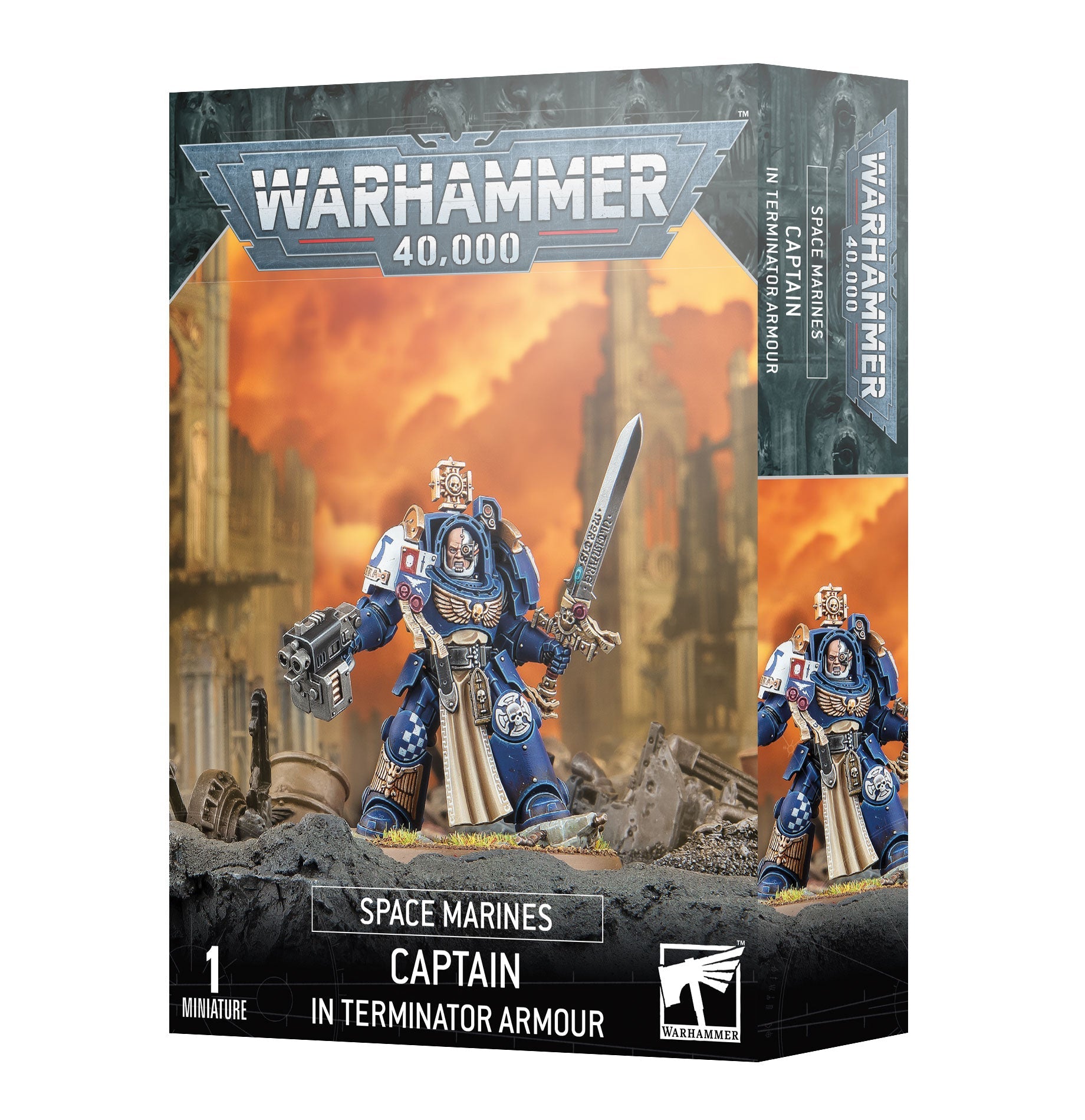 Warhammer 40000: SPACE MARINES: CAPTAIN IN TERMINATOR ARMOUR - GamesLand Canada