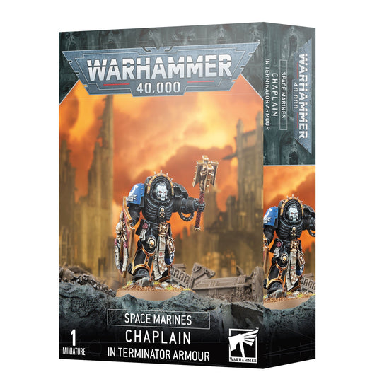 Warhammer 40000: SPACE MARINES: CHAPLAIN IN TERMINATOR ARMOUR - GamesLand Canada