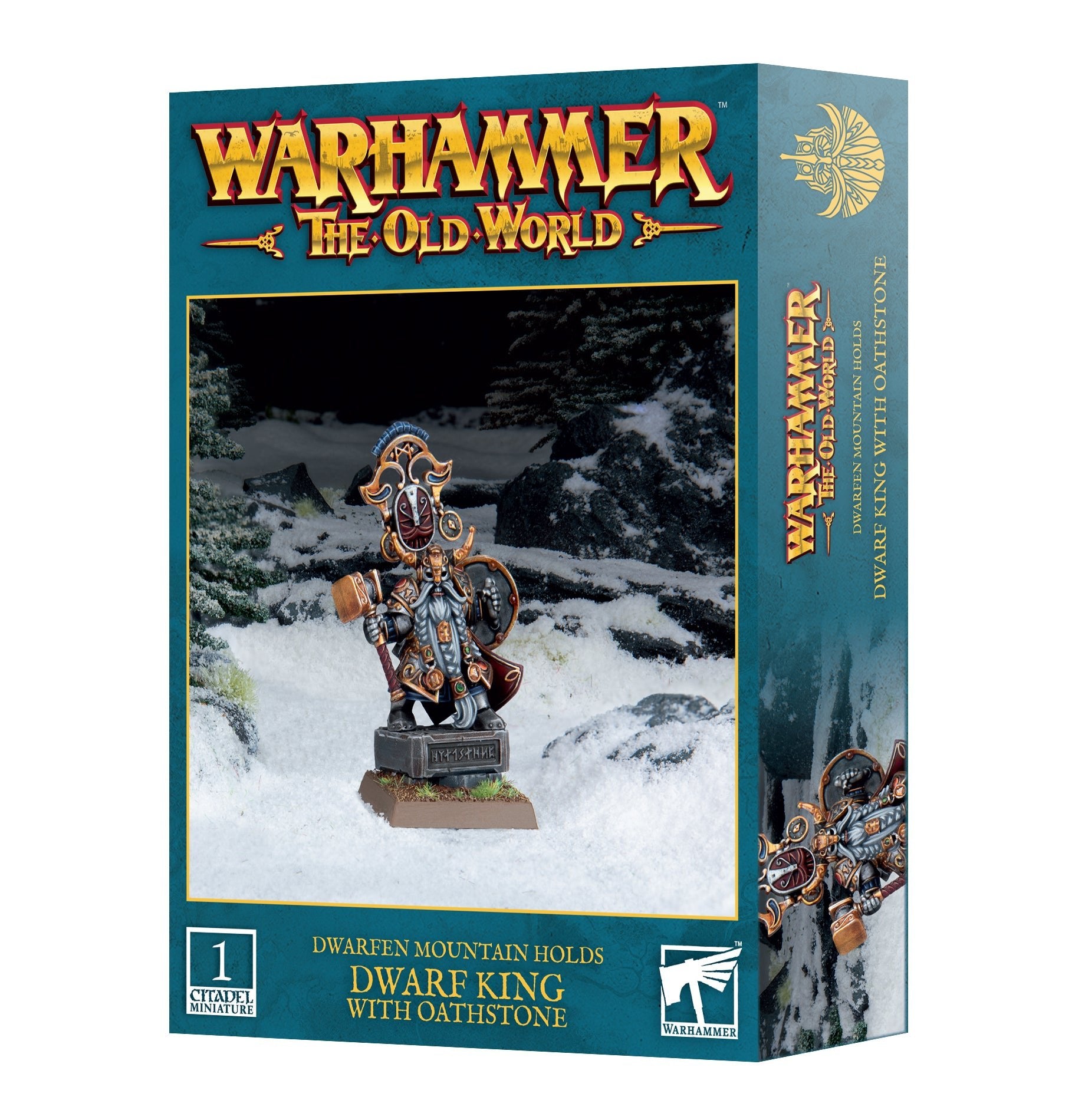 Warhammer: DWARFEN HOLDS: DWARF KING WITH OATHSTONE - GamesLand Canada