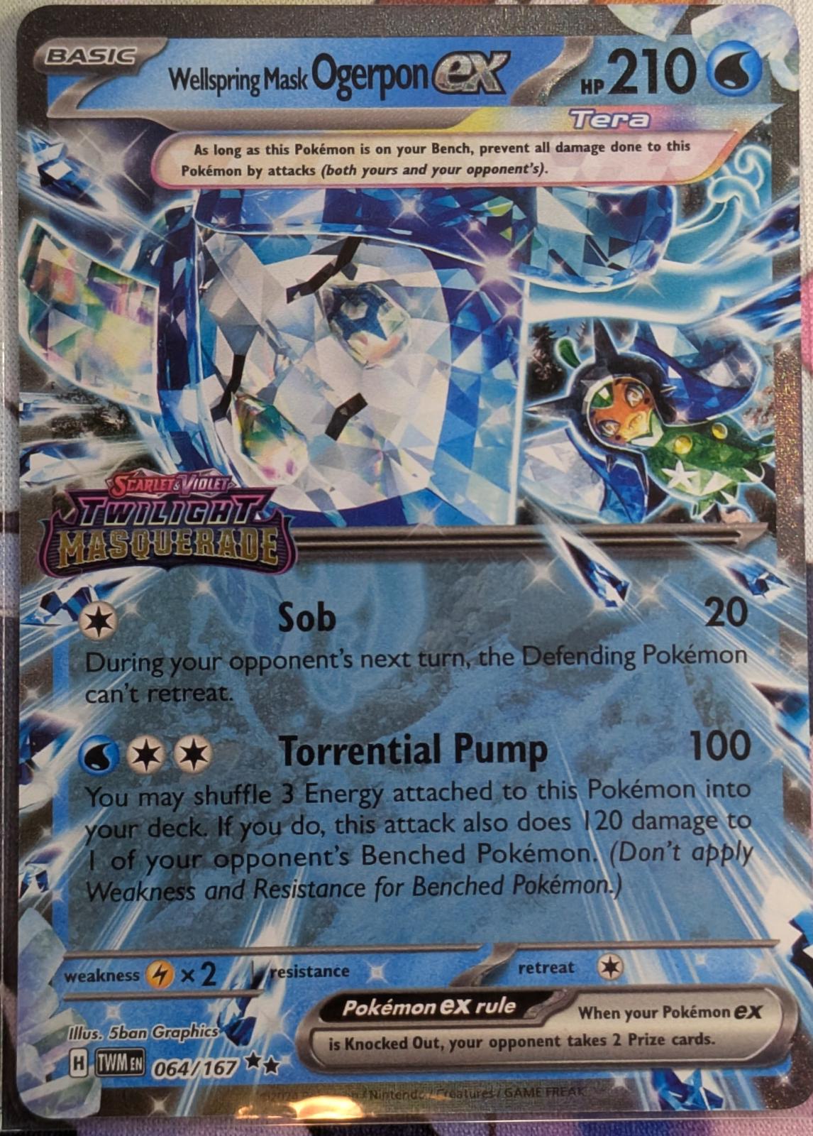 Wellspring Mask Ogerpon ex (Stamped) (064/167) (TWM) - GamesLand Canada