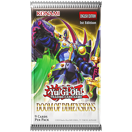 Yu-Gi-Oh DOOM OF DIMENSIONS BOOSTER PACK - GamesLand Canada