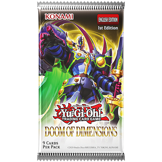Yu-Gi-Oh DOOM OF DIMENSIONS BOOSTER PACK - GamesLand Canada