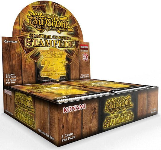 Yu - Gi - Oh QUARTER CENTURY STAMPEDE BOOSTER BOX - GamesLand Canada