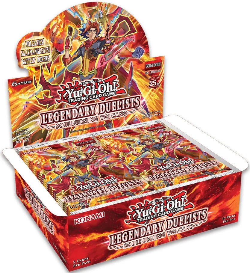 YuGiOh! LEGENDARY DUELIST SOULBURNING VOLCANO BOOSTER BOX - GamesLand Canada
