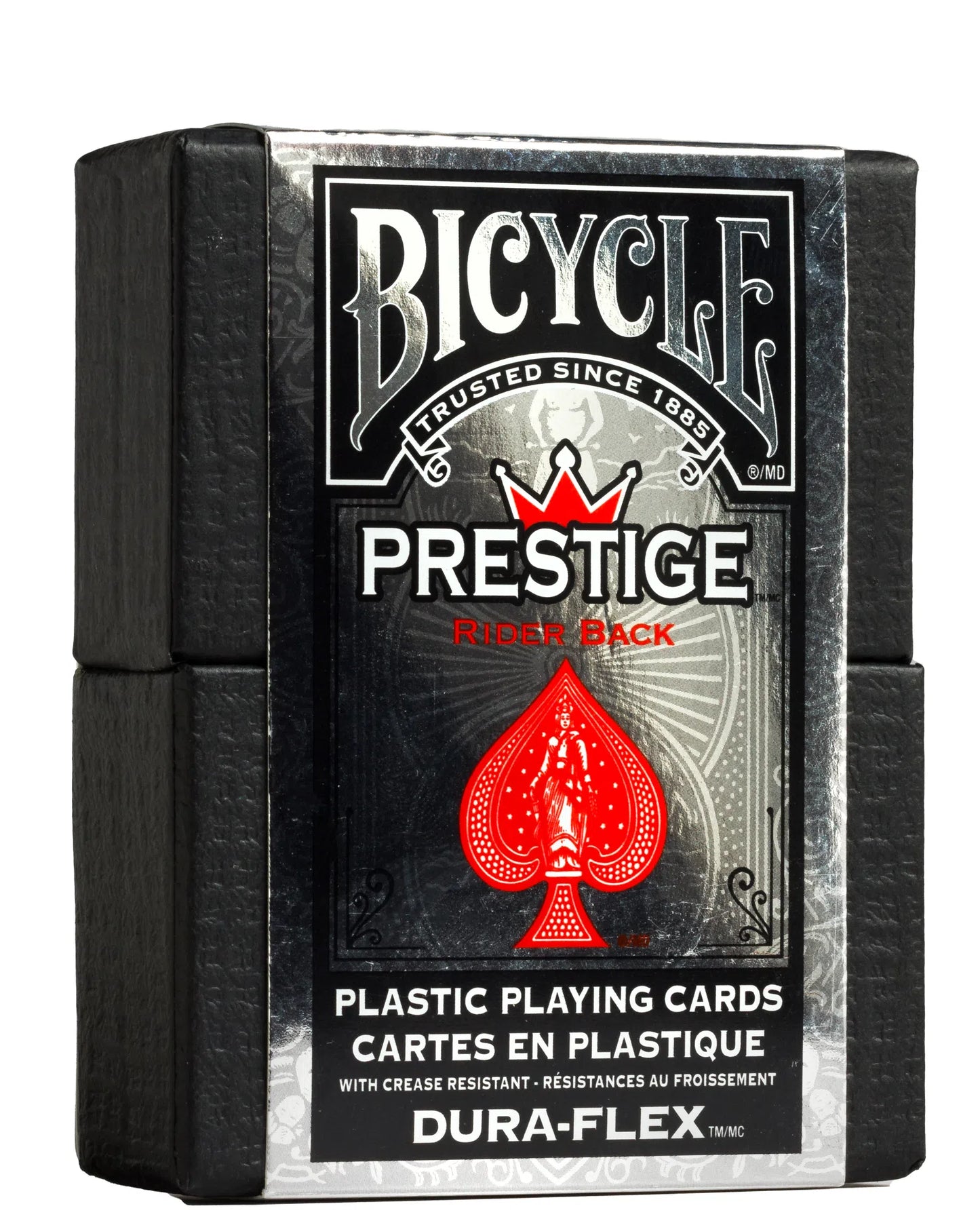 Bicycle Prestige Plastic Playing Cards with Premium Carrying Case (Red or Blue)