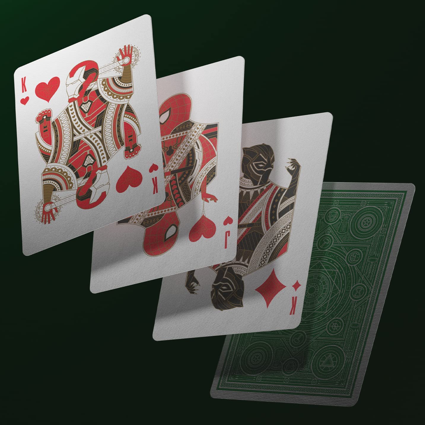 Theory 11 Avengers Playing Cards - Green