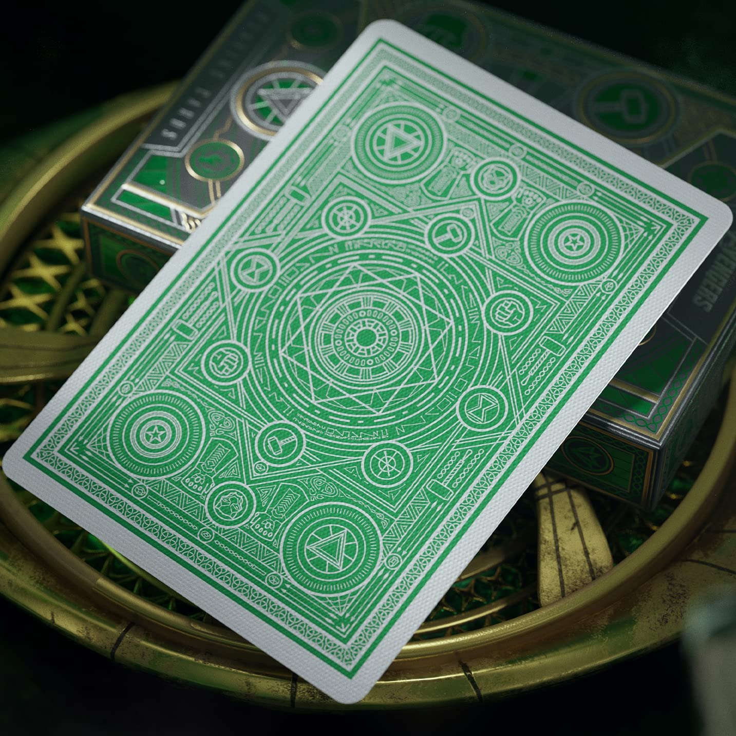 Theory 11 Avengers Playing Cards - Green