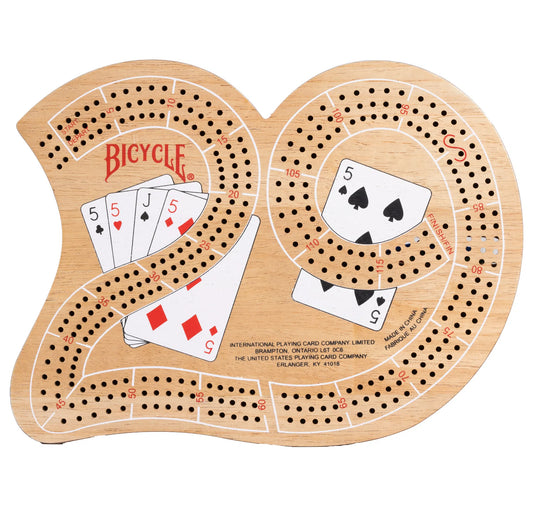 Bicycle Large 29 Wood Cribbage Board