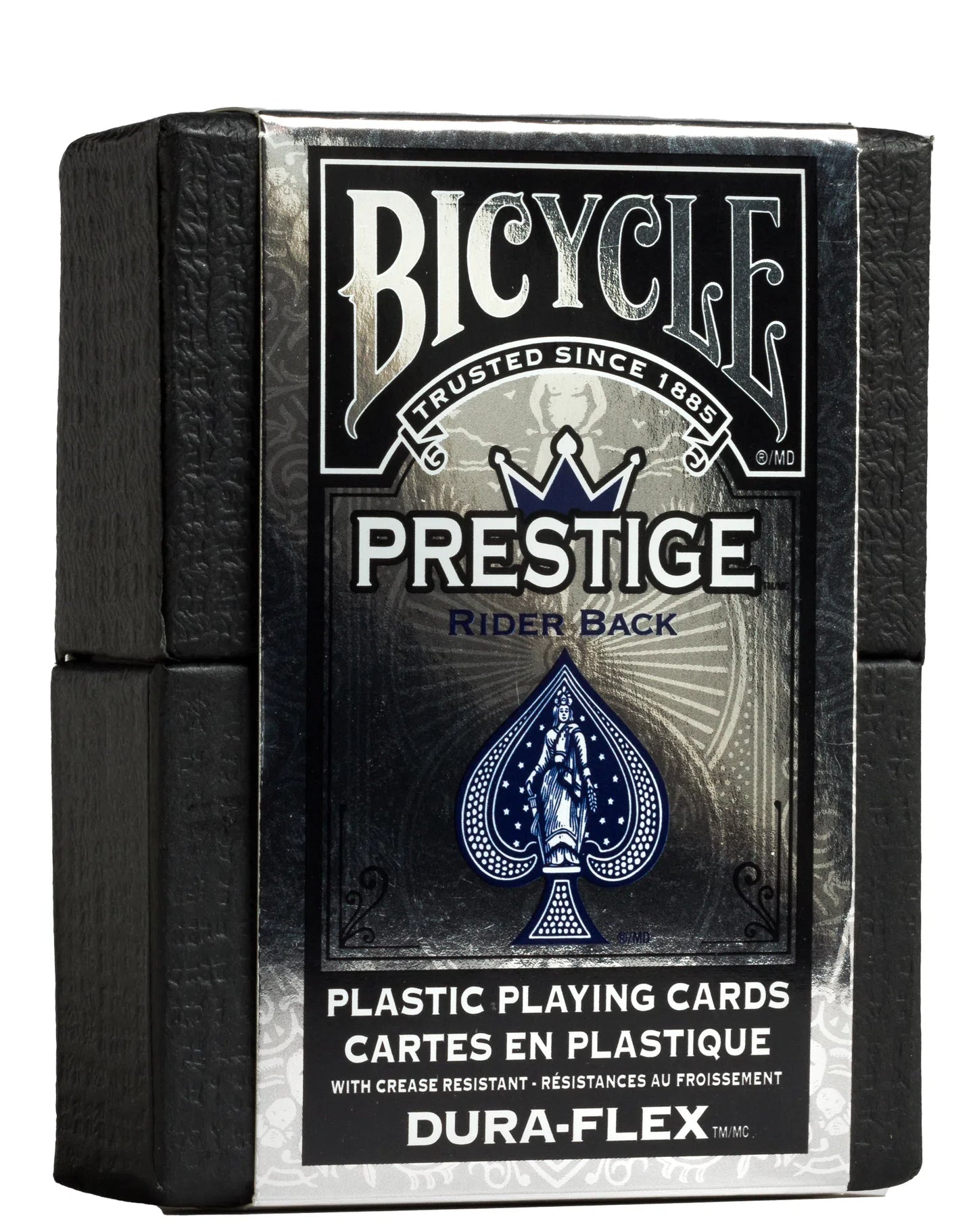 Bicycle Prestige Plastic Playing Cards with Premium Carrying Case (Red or Blue)