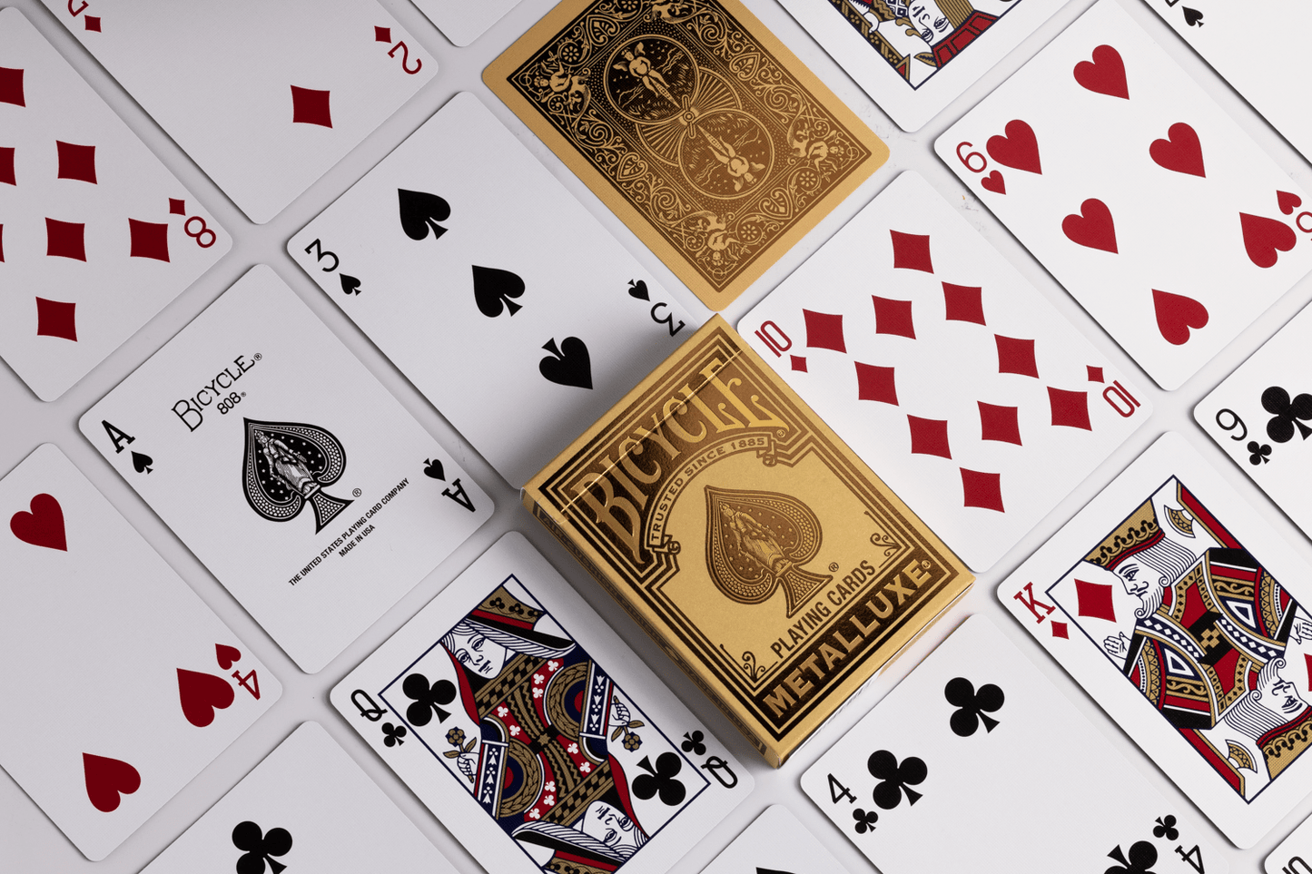 Bicycle Metalluxe Gold Playing Cards - GamesLand Canada