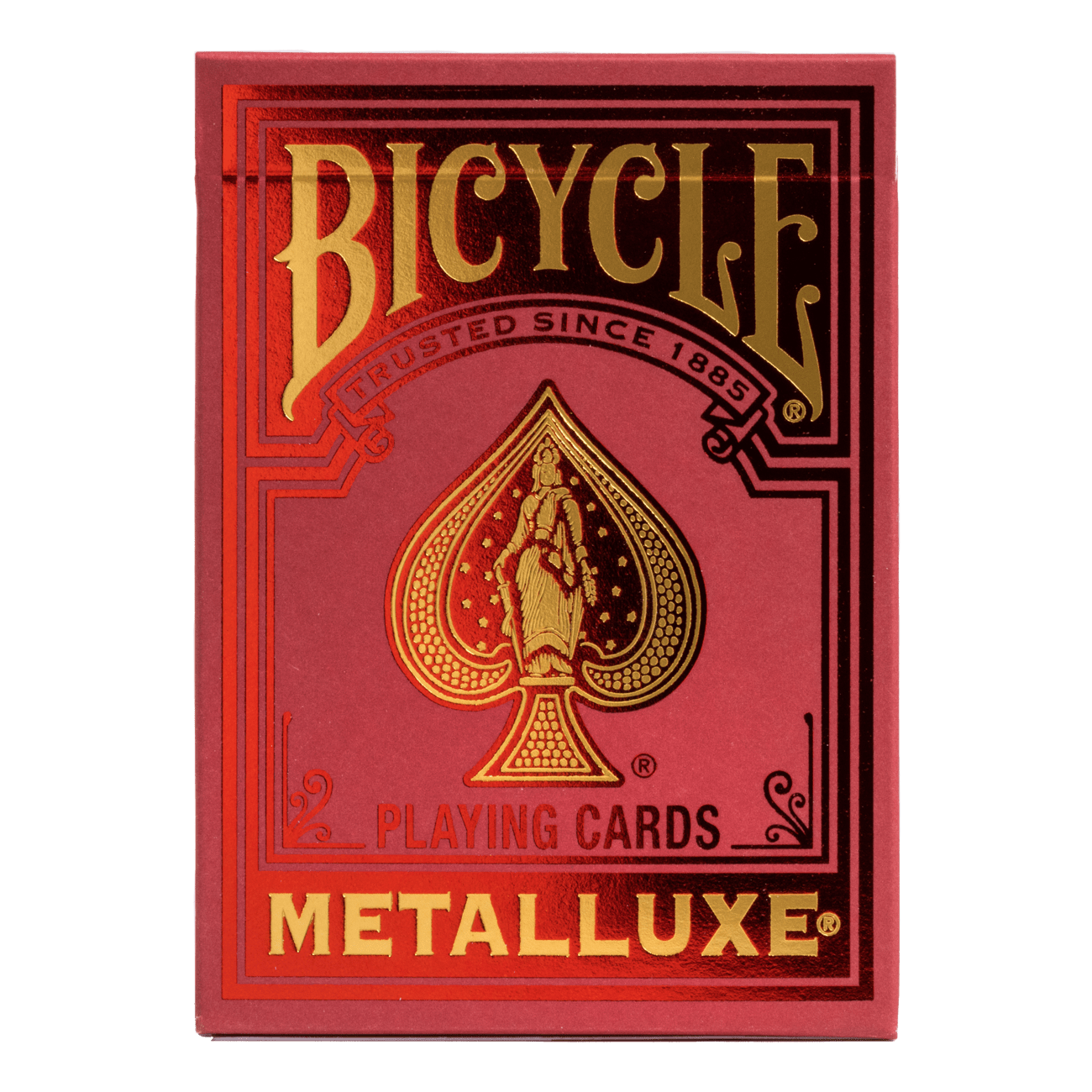 Bicycle Metalluxe Playing Cards - Red - GamesLand Canada