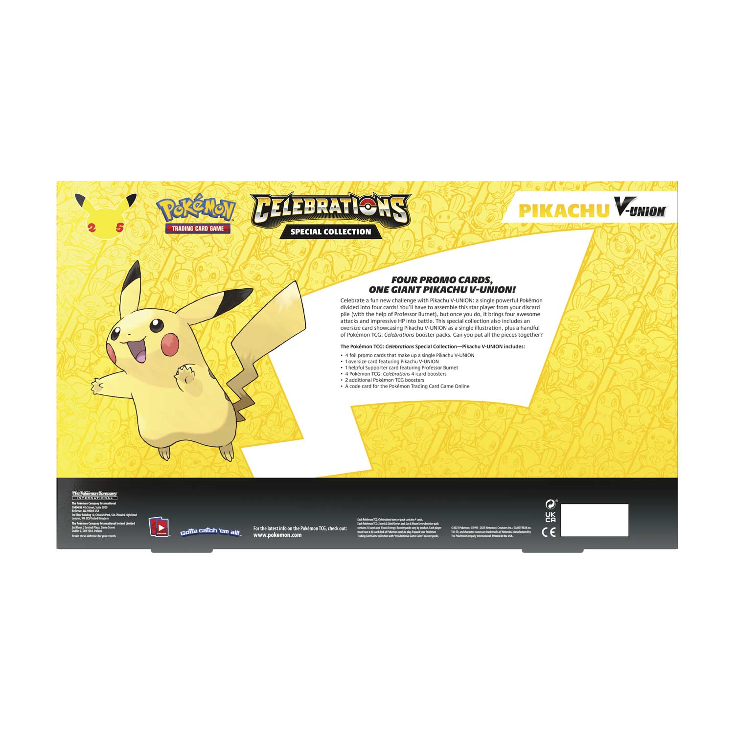 Pokemon Celebrations Special Collection - Pikachu V - Union - GamesLand Canada